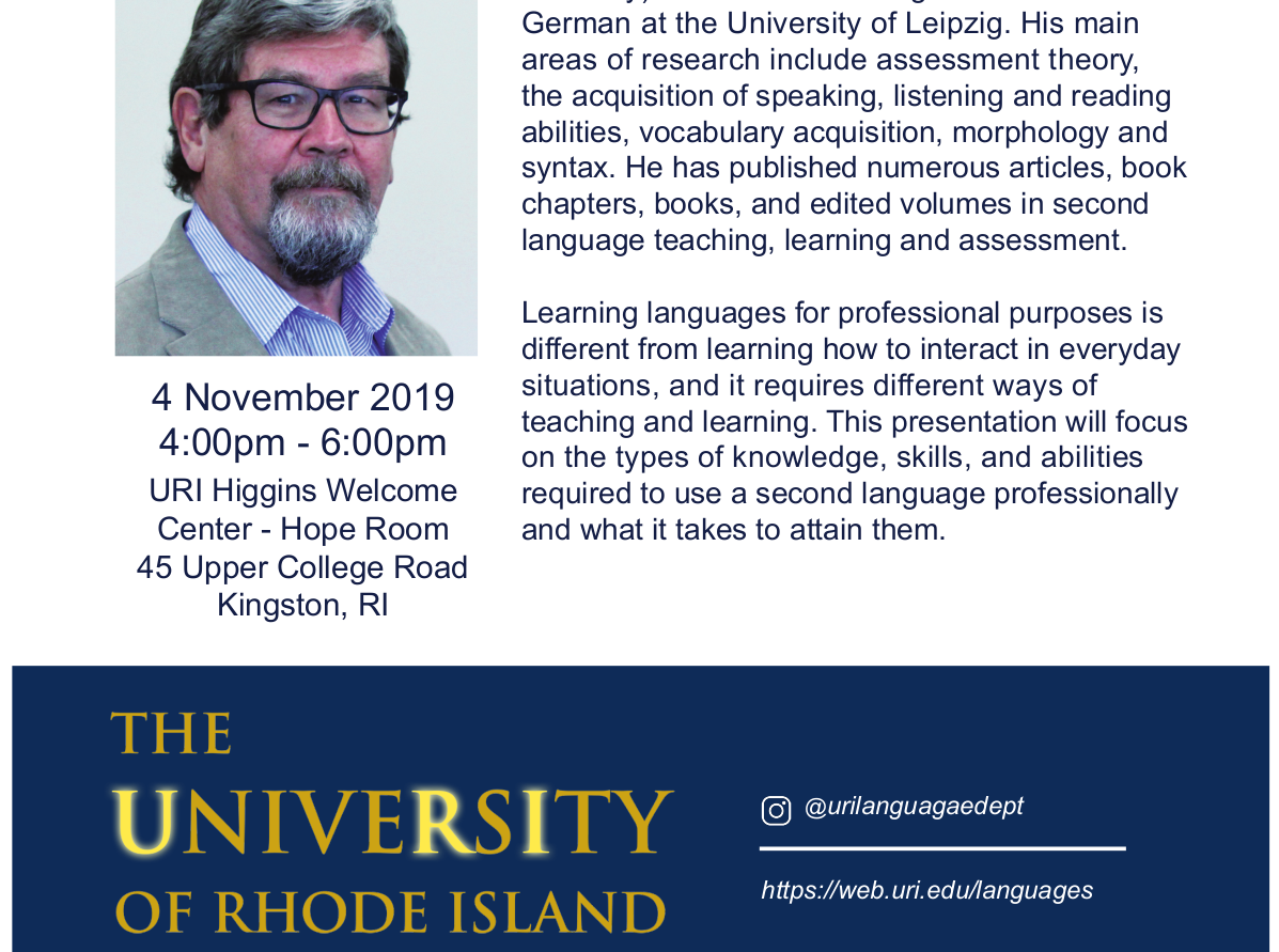 Lecture by Prof. Tschirner